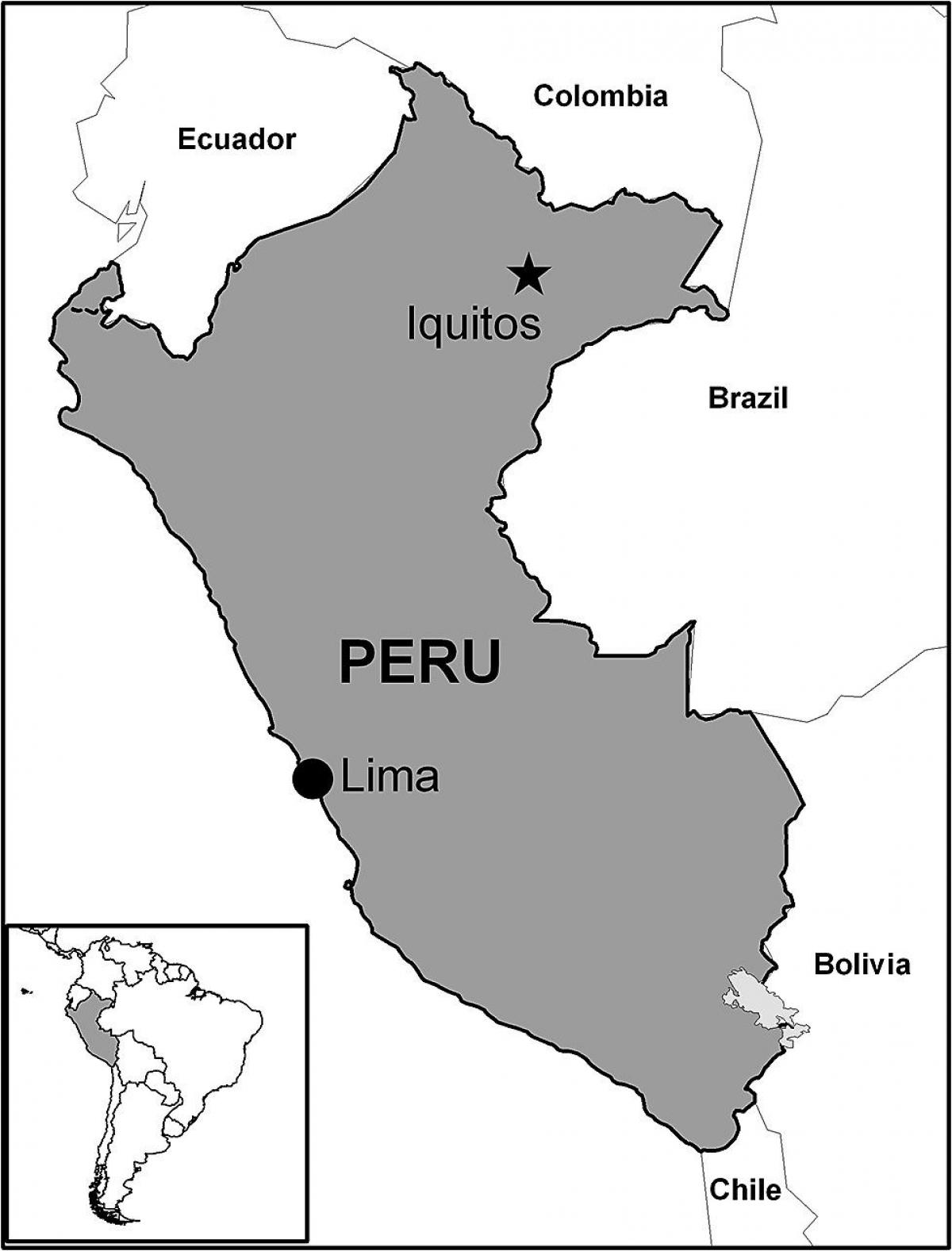 نقشہ کے iquitos پیرو