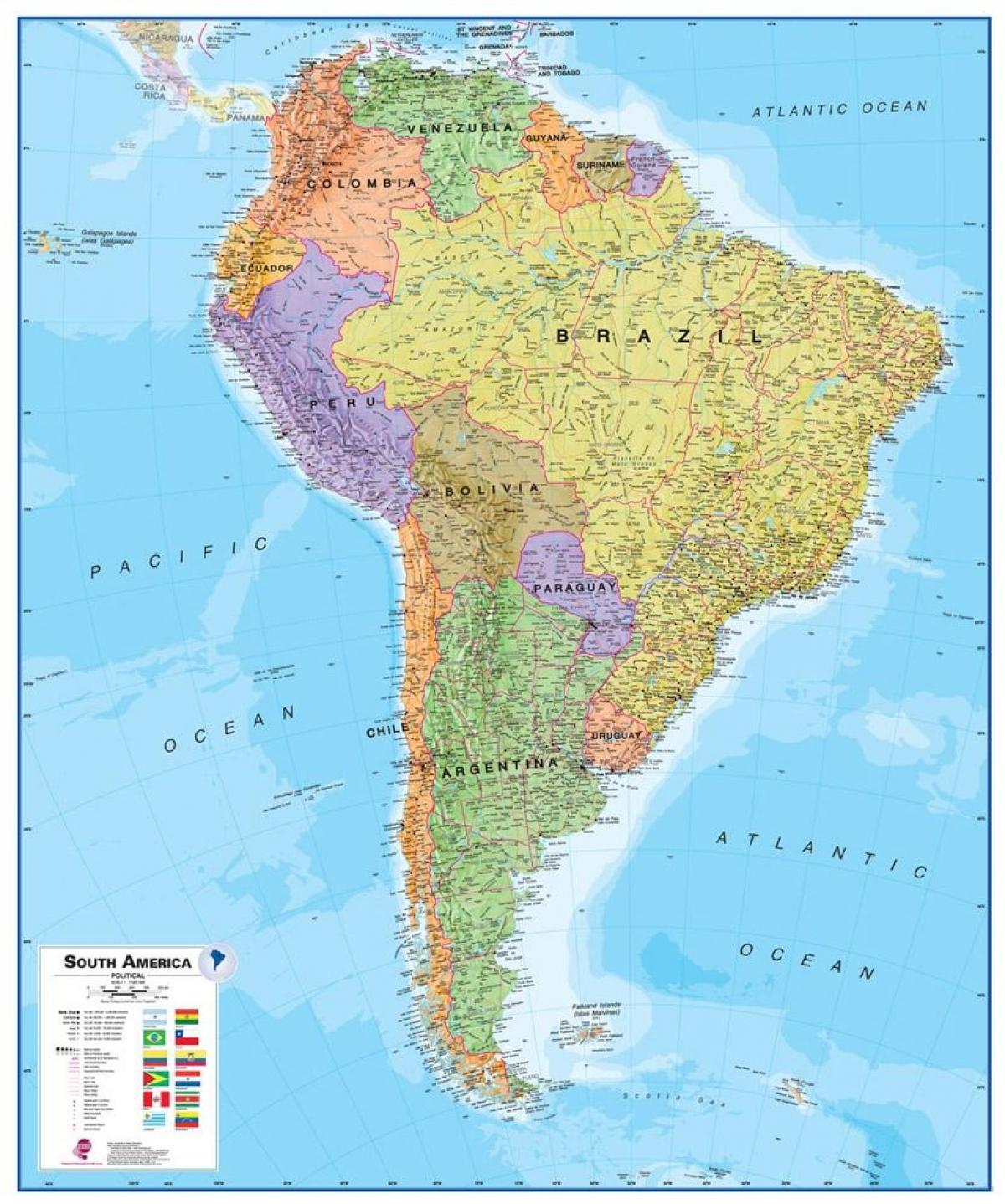 نقشہ پیرو جنوبی امریکہ