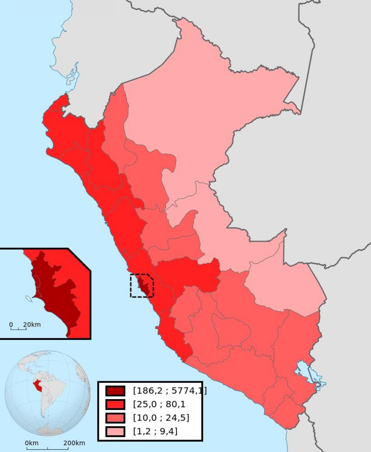 پیرو کا نقشہ
