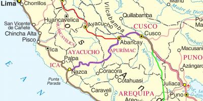 نقشہ کے cusco پیرو