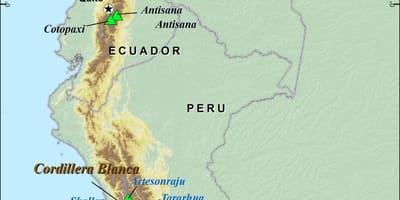 پیرو andes نقشہ